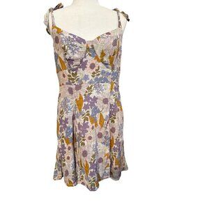 American Eagle Women Multi-Colored Floral Mini Dress Size Large